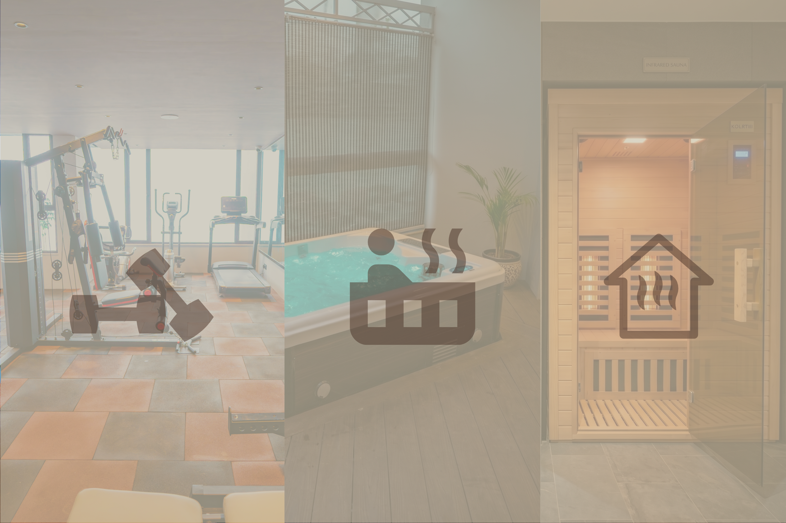 Gym, Jacuzzi & Sauna